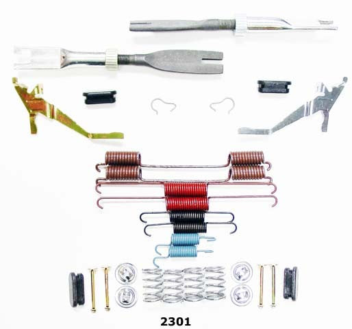Better Brake Parts Drum Brake Hardware Kit P/N:2301K Fits: Chrysler TOWN & COUNTRY 00-96, Chrysler TOWN & COUNTRY 07-03, Chrysler Voyager 03-00, Dodge Caravan 07-96, Dodge Grand Caravan 06-96, Plymouth Grand Voyager 00-96, Plymouth Voyager 00-96 - Image 1
