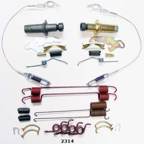 Better Brake Parts Drum Brake Hardware Kit P/N:2314K Fits: Dodge B1500, Dodge B2500, Dodge B3500, Dodge Ram 1500 Van, Dodge Ram 2500, Dodge Ram 2500 Van, Dodge Ram 3500, Dodge Ram 3500 Van, Ford E-350 Econoline, Ford E-350 Econoline Club Wagon, Ford F-350 - Image 1