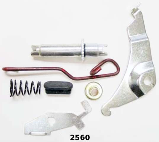 Better Brake Parts Drum Brake Self-Adjuster Repair Kit P/N:2560K Fits: Buick Century, Buick Lesabre, Buick Regal, Buick Riviera, Chevrolet Bel Air, Chevrolet Caprice, Chevrolet El Camino, Chevrolet Impala, Chevrolet Malibu, Chevrolet Monte Carlo - Image 1