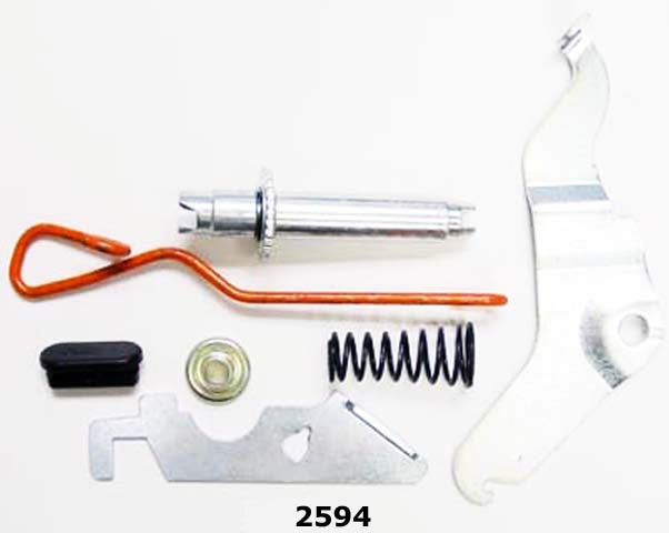 Better Brake Parts Drum Brake Self-Adjuster Repair Kit P/N:2594K Fits: Buick Commercial Chassis, Buick Estate Wagon, Buick Lesabre, Buick Regal, Buick Riviera, Buick Roadmaster, Cadillac 60 Special, Cadillac Brougham, Cadillac Deville - Image 1