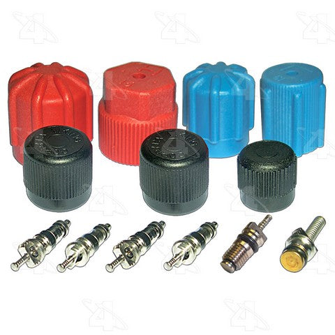 Four Seasons A/C System Valve Core and Cap Kit P/N:26777 Fits: Alfa Romeo Gtv-6, Alfa Romeo Spider, BMW 2002, BMW 3.0si, BMW 318i, BMW 318is, BMW 320i, BMW 325 - Image 1