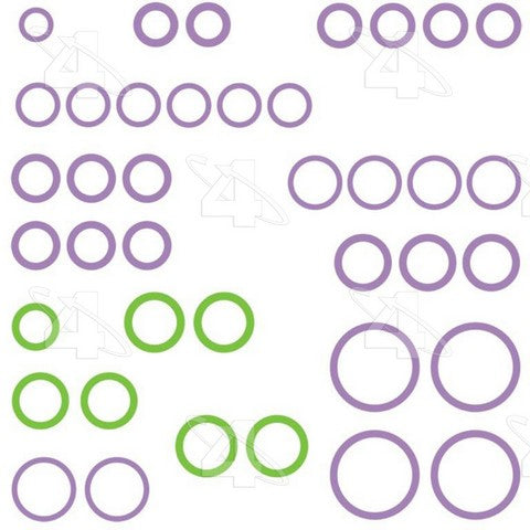 Four Seasons A/C System O-Ring and Gasket Kit P/N:26831 Fits: Audi A6, Audi A6 Quattro, Audi A7, Audi A7 Quattro, Audi Q3, Audi Q3 Quattro, Audi Q5, Audi Q7, Audi Q8, Audi R8 - Image 1