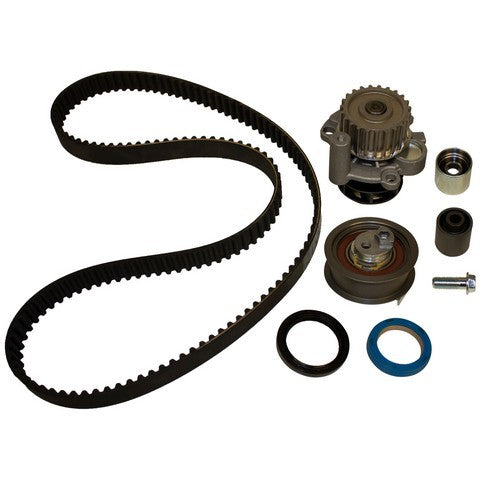 GMB Engine Timing Belt Kit with Water Pump P/N:3480-1334 Fits: Audi A3 08-06, Audi A4 09-06, Audi A4 Quattro 09-06, Audi Tt 09-08, Audi Tt Quattro 15-09, Volkswagen Eos 09-07, Volkswagen Gti 08-06, Volkswagen Jetta 08-06, Volkswagen Passat 08-06 - Image 1