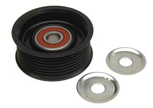 Gates Accessory Drive Belt Idler Pulley P/N:36317 Fits: Infiniti Qx80 24-23, Nissan Frontier 2013, Nissan Nv2500 2019, Nissan Nv3500 2019, Nissan Pathfinder 12-09, Nissan Pathfinder 2007, Nissan Xterra 13-09, Nissan Xterra 2007, Suzuki Equator 12-09 - Image 1