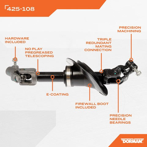 Dorman - OE Solutions Árbol de Dirección P/N:425-108 Fits: Chevrolet Equinox 06-05, Pontiac Torrent 2006, Saturn Vue 07-02 - Image 5