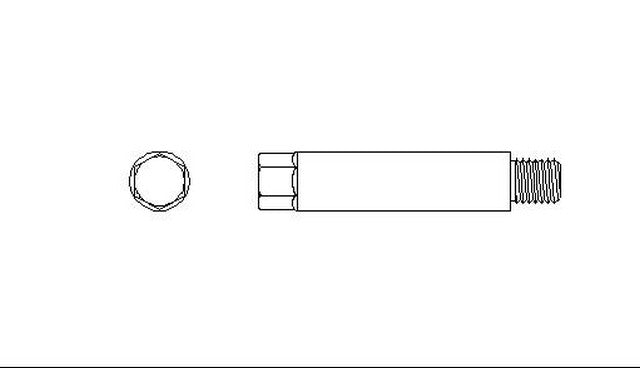 Better Brake Parts Disc Brake Caliper Pin P/N:4436 Fits: Chrysler E Class, Chrysler Executive Limousine, Chrysler Executive Sedan, Chrysler Laser, Chrysler Lebaron, Chrysler New Yorker, Chrysler Tc Maserati, Chrysler TOWN & COUNTRY, Dodge 400 - Image 1