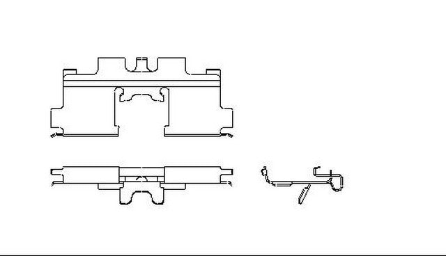 Better Brake Parts Disc Brake Pad Retaining Clip P/N:5317 Fits: Nissan Pulsar 1983, Nissan Pulsar Nx 90-83, Nissan Sentra 90-82 - Image 1