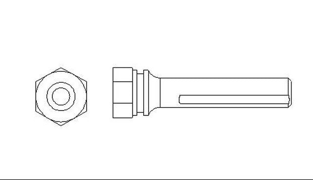Better Brake Parts Disc Brake Caliper Bolt,Disc Brake Caliper Pin P/N:5322 Fits: Chevrolet Blazer, Chevrolet Camaro, Chevrolet Caprice, Chevrolet Corvette, Chevrolet Impala, Chevrolet S10, Daewoo Leganza, Daewoo Nubira, GMC Jimmy, GMC Sonoma - Image 1