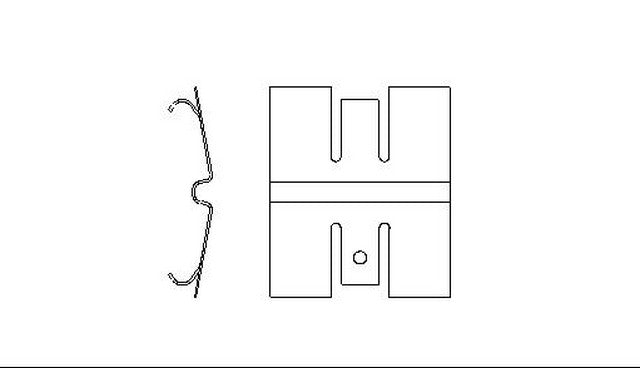 Better Brake Parts Disc Brake Pad Retaining Clip P/N:5395 Fits: Volkswagen Transporter 1985, Volkswagen Transporter 79-76, Volkswagen Vanagon 85-80 - Image 1