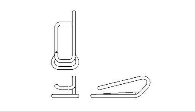 Better Brake Parts Disc Brake Pad Spring P/N:5417 Fits: Chrysler TOWN & COUNTRY 1990, Dodge Caravan 88-84, Dodge Grand Caravan 90-87, Dodge Mini Ram 88-84, Plymouth Grand Voyager 90-87, Plymouth Voyager 90-84 - Image 1