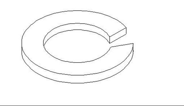 Better Brake Parts Washer P/N:5425-I Fits: Audi Fox, Chevrolet Nova, Dodge 2000 Gtx, Dodge Colt, Dodge Stealth, Eagle Summit, Geo Prizm, Honda Accord - Image 1