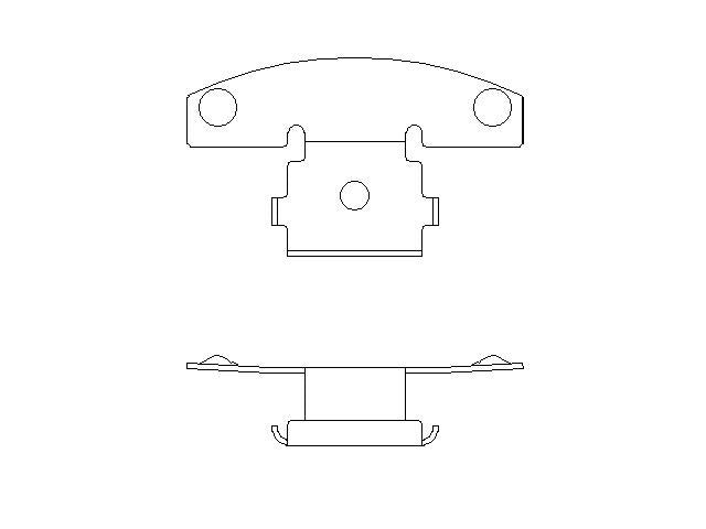 Better Brake Parts Drum Brake Shoe Hold Down Pin Clip P/N:54405 Fits: Cadillac Escalade, Cadillac Escalade Esv, Cadillac Escalade Ext, Chevrolet Astro, Chevrolet Avalanche 1500, Chevrolet Express 1500, Chevrolet Silverado 1500, Chevrolet Silverado 1500 Hd - Image 1
