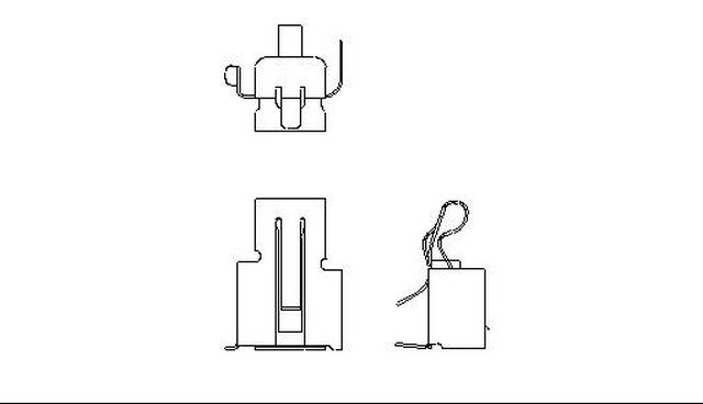 Better Brake Parts Disc Brake Anti-Rattle Clip,Disc Brake Pad Retaining Clip P/N:5442 Fits: Dodge Colt, Honda Accord, Honda Civic, Honda Civic Del Sol, Honda Crx, Mazda B2000, Mazda B2200, Mazda B2600, Mitsubishi Cordia, Mitsubishi Galant - Image 1