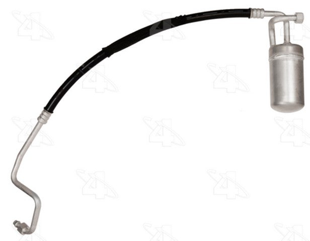 Four Seasons A/C Accumulator with Hose Assembly,A/C Refrigerant Suction Hose P/N:55631 Fits: Ford Ltd 85-84, Ford Mustang 85-83, Mercury Capri 85-83, Mercury Grand Marquis 84-83 - Image 1