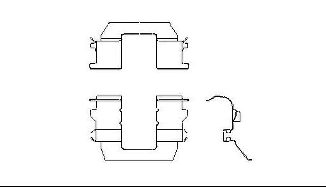 Better Brake Parts Disc Brake Pad Retaining Clip P/N:56038 Fits: Subaru Impreza 96-93 - Image 1