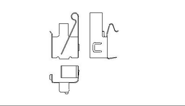 Better Brake Parts Disc Brake Caliper Pin Boot,Disc Brake Pad Retaining Clip P/N:56060 Fits: Ford Excursion 05-00, Ford F-250 Super Duty 04-99, Ford F-350 Super Duty 04-99, Lincoln Continental 87-82, Lincoln Mark Vii 92-84 - Image 1
