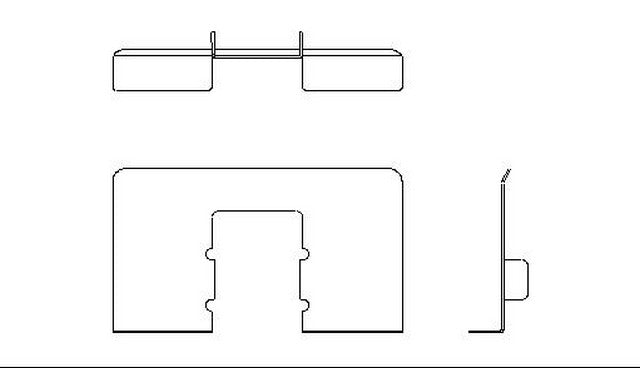 Better Brake Parts Disc Brake Pad Retaining Clip P/N:56064 Fits: Acura Cl 99-97, Honda Accord 02-98 - Image 1