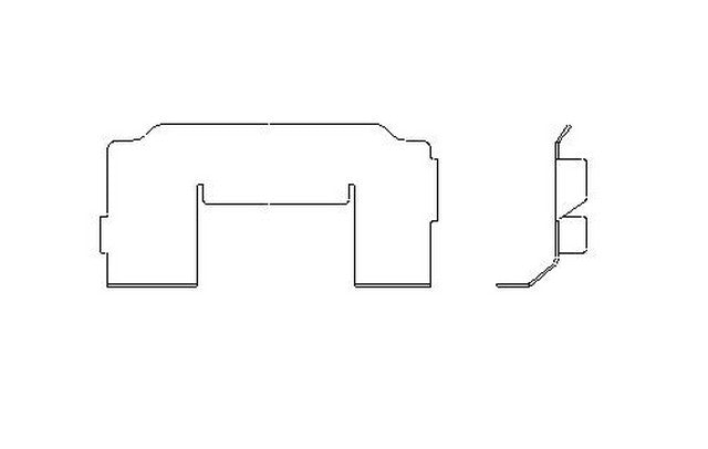 Better Brake Parts Disc Brake Pad Retaining Clip P/N:56108 Fits: Ford Thunderbird 05-02, Jaguar S-type 02-00, Lincoln Ls 06-00 - Image 1