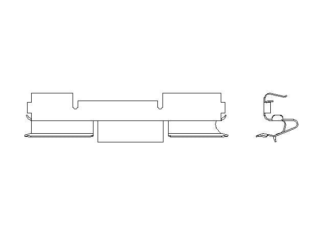 Better Brake Parts Disc Brake Pad Retaining Clip P/N:56146 Fits: Dodge Ram 1500 08-04, Dodge Ram 2500 08-03, Dodge Ram 3500 08-01, Dodge Ram 4000 08-05 - Image 1