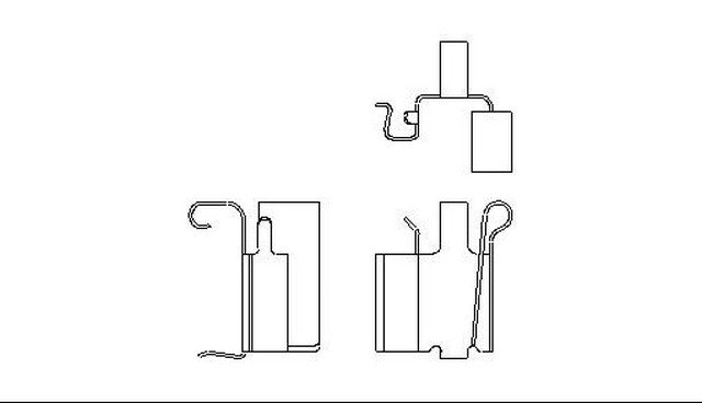 Better Brake Parts Disc Brake Pad Retaining Clip P/N:56236 Fits: Jeep Grand Cherokee 04-99 - Image 1