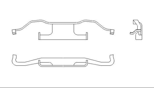 Better Brake Parts Disc Brake Caliper Support Spring P/N:56238 Fits: Ford Expedition 06-03, Lincoln Navigator 06-03 - Image 1
