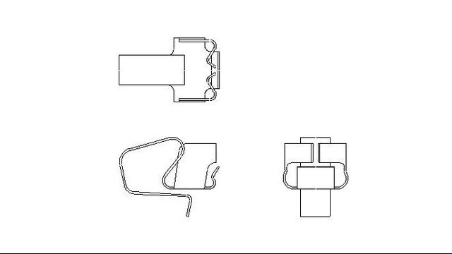 Better Brake Parts Disc Brake Pad Retaining Clip,Disc Brake Pad Wear Sensor P/N:56289 Fits: Chrysler Aspen, Dodge Dakota, Dodge Durango, Dodge Ram 1500, Ford F-250 Super Duty, Ford F-350 Super Duty, Mitsubishi Raider, Ram 1500, Ram 1500 Classic - Image 1