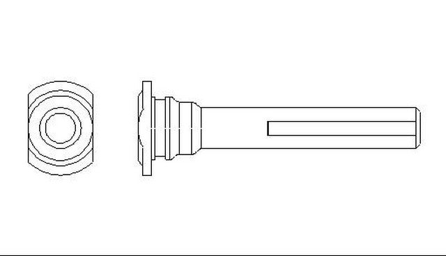 Better Brake Parts Disc Brake Caliper Bolt P/N:56302 Fits: Buick Enclave, Buick Rainier, Cadillac Srx, Chevrolet Colorado, Chevrolet Trailblazer, Chevrolet Trailblazer Ext, Chevrolet Traverse, Dodge Sprinter 3500, Ford F-150, Freightliner Sprinter 3500 - Image 1