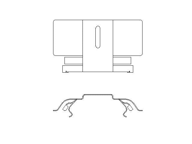 Better Brake Parts Disc Brake Pad Retaining Clip P/N:56350 Fits: Toyota Rav4 05-04 - Image 1
