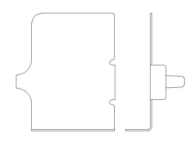 Better Brake Parts Disc Brake Pad Retaining Clip P/N:56366 Fits: Ford Fusion 12-06, Lincoln Mkz 12-07, Lincoln Zephyr 2006, Mazda 6 13-06, Mercury Milan 11-06 - Image 1