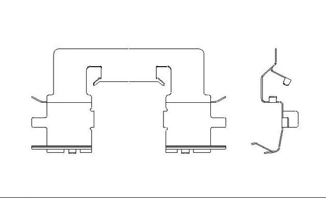 Better Brake Parts Disc Brake Pad Retaining Clip P/N:56375 Fits: Scion Tc 10-05, Toyota Celica 05-01 - Image 1