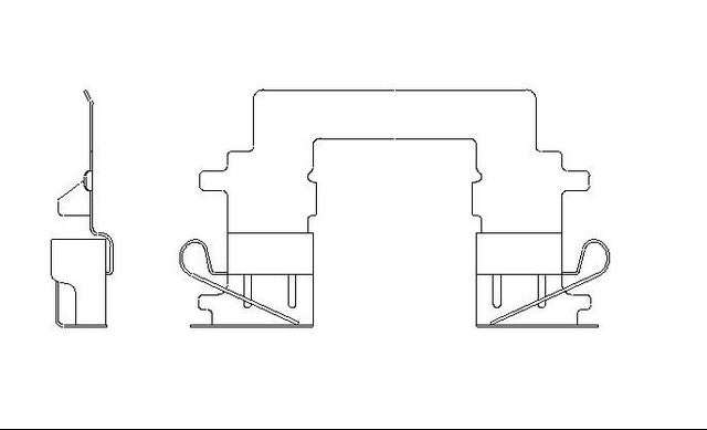 Better Brake Parts Disc Brake Pad Retaining Clip P/N:56377 Fits: Lexus Rx330 06-04, Lexus Rx350 09-07, Lexus Rx400h 08-06, Toyota Highlander 07-06 - Image 1