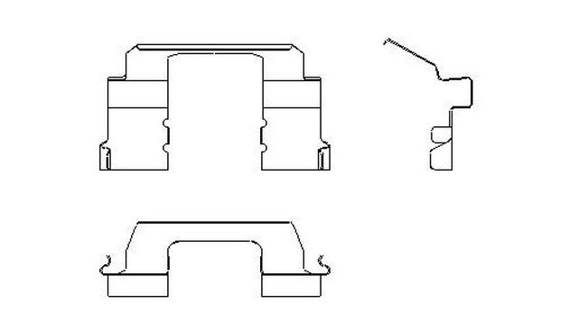Better Brake Parts Disc Brake Pad Retaining Clip P/N:5639 Fits: Subaru Dl 89-85, Subaru Gl 89-85, Subaru Gl-10 89-85, Subaru Loyale 94-90, Subaru Rx 89-85, Subaru Xt 91-85 - Image 1