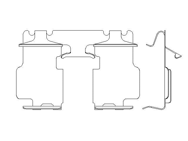 Better Brake Parts Disc Brake Caliper Pin Boot,Disc Brake Pad Retaining Clip P/N:56392 Fits: Lexus Hs250h 12-10, Toyota Rav4 18-06 - Image 1
