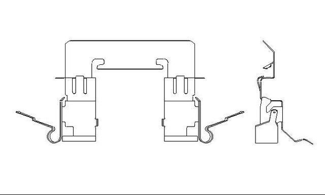 Better Brake Parts Disc Brake Pad Retaining Clip P/N:56439 Fits: Nissan Altima 13-07, Nissan Juke 17-11, Nissan Sentra 19-17 - Image 1