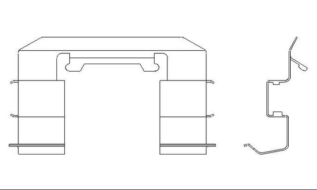 Better Brake Parts Disc Brake Pad Retaining Clip P/N:56444 Fits: Ford Focus 11-08 - Image 1