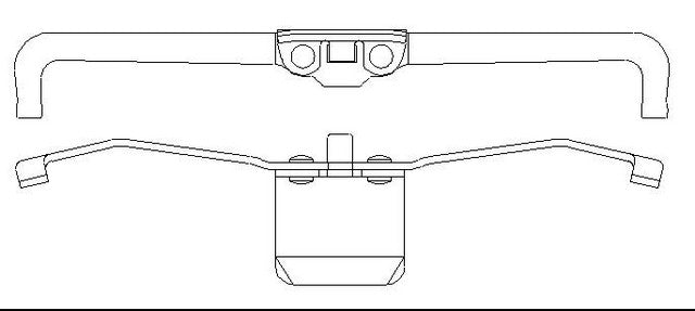 Better Brake Parts Disc Brake Caliper Support Spring P/N:56527 Fits: Audi A4, Audi A4 Quattro, Audi A6, Audi A6 Quattro, Audi Allroad Quattro, Audi S4, Audi Tt Quattro, Audi Tts Quattro, Mazda 3 - Image 1