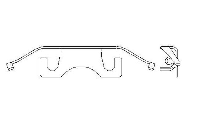 Better Brake Parts Disc Brake Caliper Pin Boot,Disc Brake Caliper Support Spring P/N:56611 Fits: Chrysler Pacifica, Chrysler Voyager, Dodge Durango, Jeep Grand Cherokee, Jeep Grand Cherokee Wk, Mercedes-benz Cl500, Mercedes-benz Cl550, Mercedes-benz Cl600 - Image 1