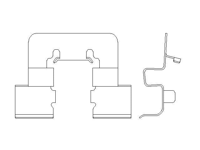 Better Brake Parts Disc Brake Pad Retaining Clip P/N:56637 Fits: Buick Allure 2010, Buick Lacrosse 16-10, Buick Regal 16-11, Chevrolet Malibu 15-13, Chevrolet Malibu Limited 2016, Saab 9-5 11-10 - Image 1
