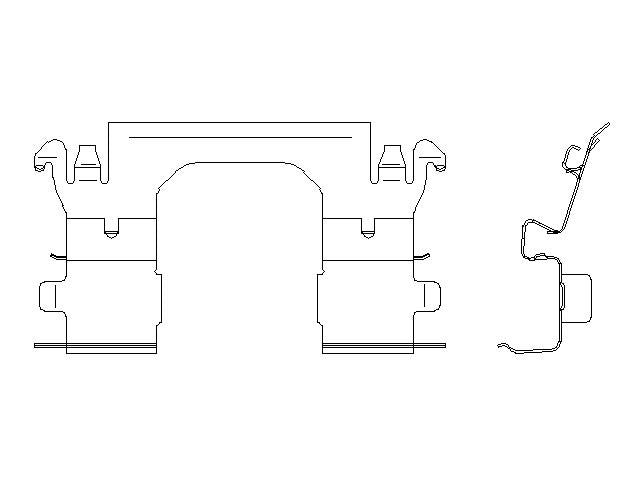 Better Brake Parts Disc Brake Pad Retaining Clip P/N:56737 Fits: Nissan Rogue 20-14, Nissan Rogue Sport 22-17 - Image 1