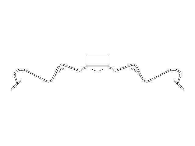 Better Brake Parts Disc Brake Pad Retaining Clip P/N:56744 Fits: Mercedes-benz Cls550 18-12, Mercedes-benz E550 14-12, Mercedes-benz Slc43 Amg 20-17, Mercedes-benz Slk55 Amg 16-12 - Image 1