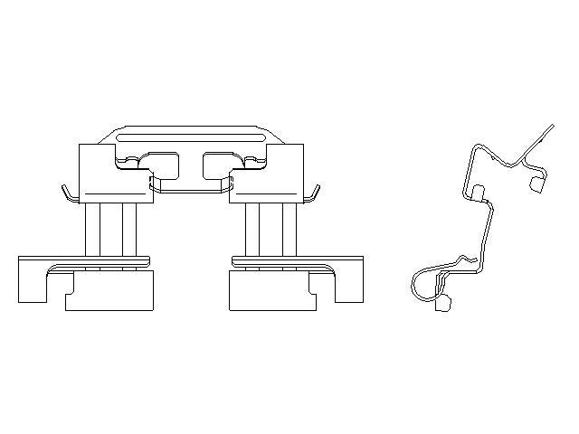 Better Brake Parts Disc Brake Pad Retaining Clip P/N:56749 Fits: Mazda 3 16-14 - Image 1