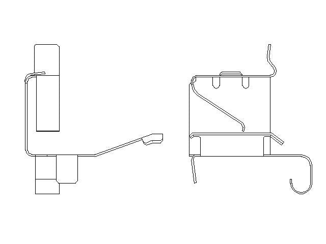 Better Brake Parts Disc Brake Pad Retaining Clip P/N:56777 Fits: Dodge Charger 23-14 - Image 1