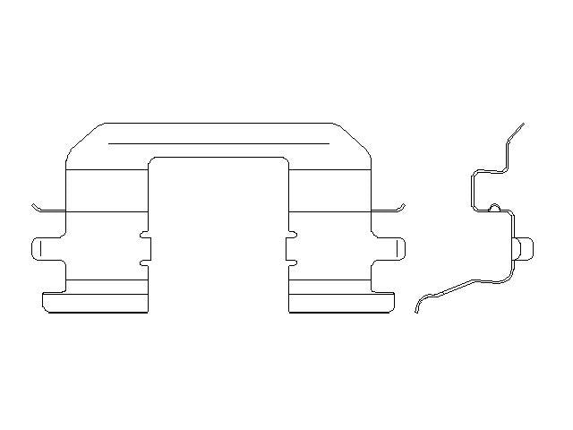 Better Brake Parts Disc Brake Pad Retaining Clip P/N:56804 Fits: Chevrolet Spark 22-16 - Image 1