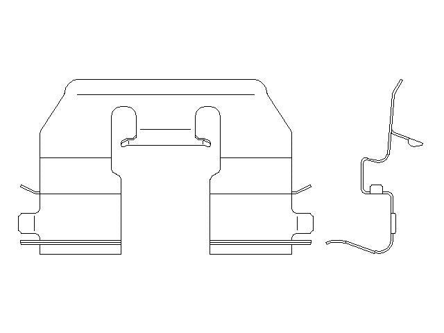 Better Brake Parts Disc Brake Pad Retaining Clip P/N:56815 Fits: Chevrolet Malibu 21-16 - Image 1