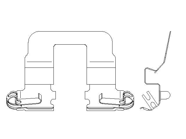 Better Brake Parts Disc Brake Pad Retaining Clip P/N:56828 Fits: Acura Mdx 20-17, Honda Odyssey 25-18 - Image 1