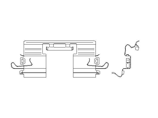 Better Brake Parts Disc Brake Pad Retaining Clip P/N:56879 Fits: Jeep Gladiator 24-20, Jeep Wrangler 24-21 - Image 1