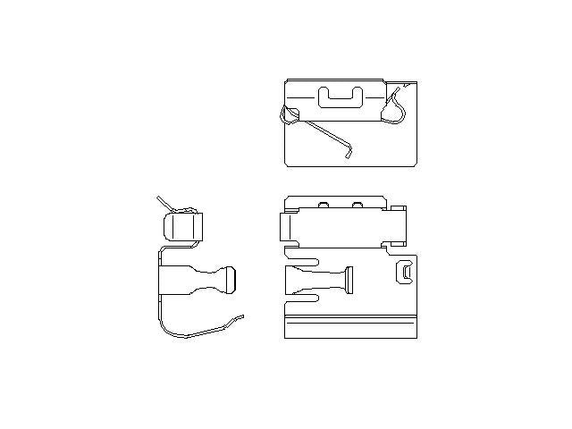 Better Brake Parts Disc Brake Pad Retaining Clip P/N:56885 Fits: Buick Envision 23-21, Cadillac Ct5 23-20, Cadillac Xt4 23-20, Chevrolet Camaro 23-21 - Image 1