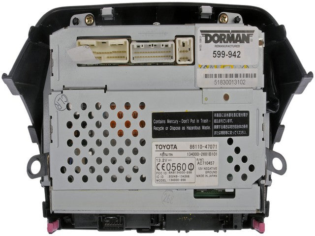 Dorman - OE Solutions Monitor de InfoEntretenimiento P/N:599-942 Fits: Toyota Prius 06-04 - Image 2