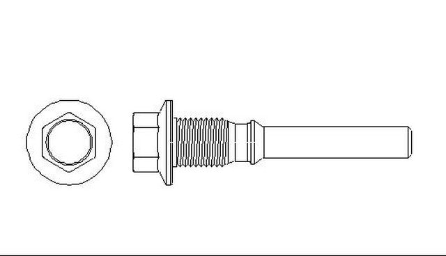 Better Brake Parts Disc Brake Caliper Pin P/N:6063 Fits: Buick Regal 96-88, Chevrolet Lumina 01-90, Chevrolet Monte Carlo 99-95, Oldsmobile Alero 04-99, Oldsmobile Cutlass Supreme 97-88, Pontiac Grand Am 05-99, Pontiac Grand Prix 96-88 - Image 1