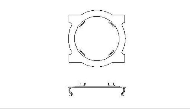 Better Brake Parts Disc Brake Anti-Rattle Clip,Disc Brake Pad Retaining Clip P/N:6096 Fits: Buick Regal 89-88, Buick Regal 93-91, Chevrolet Lumina 94-90, Oldsmobile Cutlass Supreme 93-88, Pontiac Grand Prix 93-88 - Image 1